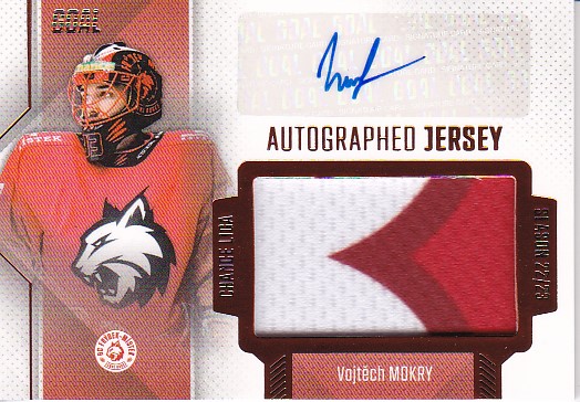 Vojtech Mokry Frydek Mistek Chance liga 2022/23 2. serie GOAL Cards Autographed Jersey /25 #37