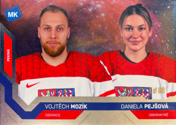 Vojtech Mozik a Daniela Pejsova Reprezentace Moje Karticky Narodni Tym 2021/22 MK Universe level 1 /88 #83
