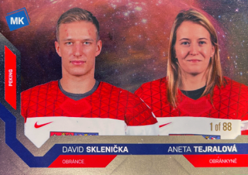 David Sklenicka a Aneta Tejralova Reprezentace Moje Karticky Narodni Tym 2021/22 MK Universe level 1 /88 #85