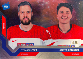 Tomas Hyka a Aneta Ledlova Reprezentace Moje Karticky Narodni Tym 2021/22 MK Universe level 1 /88 #89