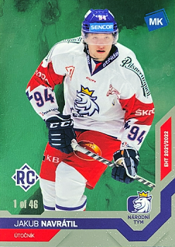 Jakub Navratil Reprezentace Moje Karticky Narodni Tym 2021/22 MK Universe level 2 /46 #25