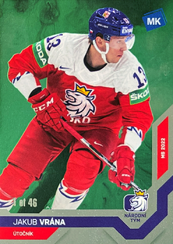 Jakub Vrana Reprezentace Moje Karticky Narodni Tym 2021/22 MK Universe level 2 /46 #56