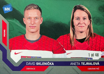 David Sklenicka a Aneta Tejralova Reprezentace Moje Karticky Narodni Tym 2021/22 MK Universe level 2 /46 #85