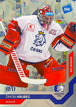 Simon Hrubec Reprezentace Moje Karticky Narodni Tym 2021/22 MK Universe level 3 /17 #34