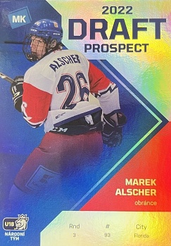 Marek Alscher Reprezentace Moje Karticky Narodni Tym 2021/22 MK Draft Prospects #5