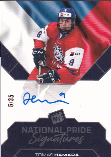Tomas Hamara Reprezentace Moje Karticky Narodni Tym 2021/22 MK National Pride Signatures /35 #NPS-TH