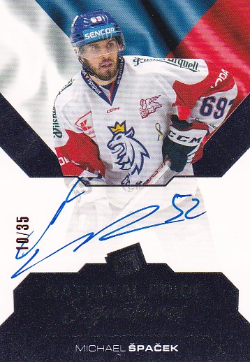Michael Spacek Reprezentace Moje Karticky Narodni Tym 2021/22 MK National Pride Signatures /35 #NPS-MS