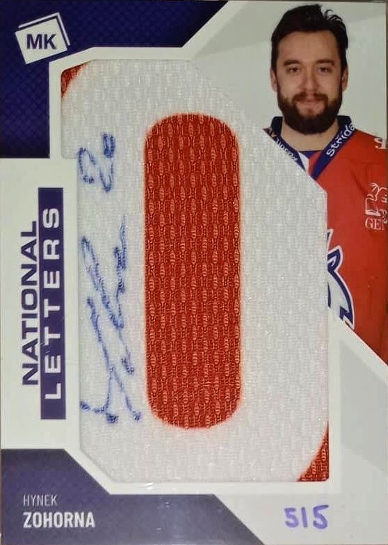 Hynek Zohorna Reprezentace Moje Karticky Narodni Tym 2021/22 MK National Letters Autograph /5 #NL-HZ