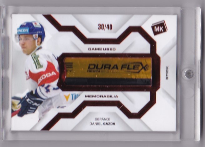 Daniel Gazda Reprezentace Moje Karticky Narodni Tym 2021/22 MK Game Used Memorabilia RED /40 #GUM-03