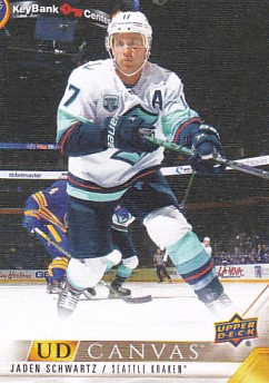 Jaden Schwartz Seattle Kraken Upper Deck 2022/23 Series 2 UD Canvas #C189