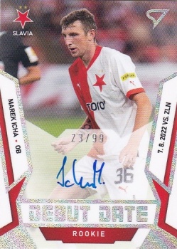Marek Icha Slavia Praha SportZoo FORTUNA:LIGA 2022/23 2. serie Debut Date Rookie Auto /99 #DRS-MI