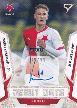 Ondrej Kricfalusi Slavia Praha SportZoo FORTUNA:LIGA 2022/23 2. serie Debut Date Rookie Auto /99 #DRS-OK