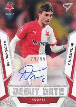 Matous Nikl Slavia Praha SportZoo FORTUNA:LIGA 2022/23 2. serie Debut Date Rookie Auto /99 #DRS-MN