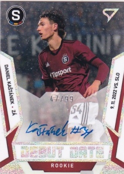 Daniel Kastanek Sparta Praha SportZoo FORTUNA:LIGA 2022/23 2. serie Debut Date Rookie Auto /99 #DRS-DK