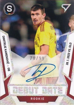 Dimitrije Kamenovic Sparta Praha SportZoo FORTUNA:LIGA 2022/23 2. serie Debut Date Rookie Auto /99 #DRS-KA