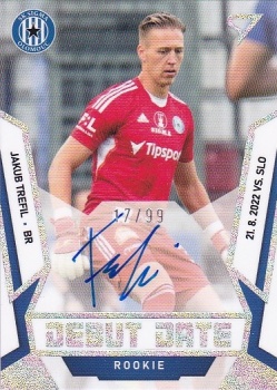 Jakub Trefil Sigma Olomouc SportZoo FORTUNA:LIGA 2022/23 2. serie Debut Date Rookie Auto /99 #DRS-JT