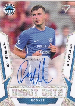 Filip Prebsl Liberec SportZoo FORTUNA:LIGA 2022/23 2. serie Debut Date Rookie Auto /99 #DRS-FP