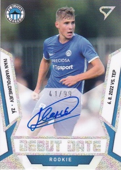 Ivan Varfolomejev Liberec SportZoo FORTUNA:LIGA 2022/23 2. serie Debut Date Rookie Auto /99 #DRS-IV