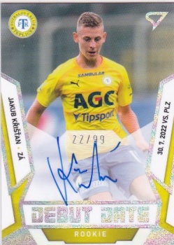 Jakub Kristan Teplice SportZoo FORTUNA:LIGA 2022/23 2. serie Debut Date Rookie Auto /99 #DRS-JK