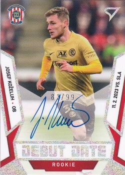 Josef Kozeluh Brno SportZoo FORTUNA:LIGA 2022/23 2. serie Debut Date Rookie Auto /99 #DRS-KO