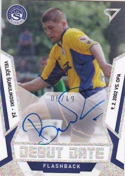 Velice Sumulikovski Slovacko SportZoo FORTUNA:LIGA 2022/23 2. serie Debut Date Flashback Auto /49 #DFS-VS