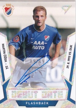 Martin Cizek Banik Ostrava SportZoo FORTUNA:LIGA 2022/23 2. serie Debut Date Flashback Auto /49 #DFS-MC