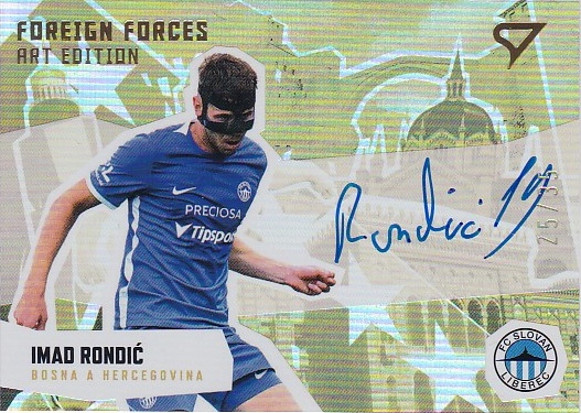 Imad Rondic Liberec SportZoo FORTUNA:LIGA 2022/23 2. serie Foreign Forces Art Edition Auto /35 #FFS-IR