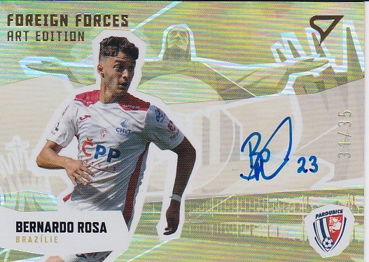 Bernardo Rosa Pardubice SportZoo FORTUNA:LIGA 2022/23 2. serie Foreign Forces Art Edition Auto /35 #FFS-BR