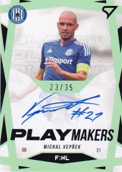 Michal Veprek Sigma Olomouc B SportZoo FORTUNA:LIGA 2022/23 2. serie F:NL Playmakers Auto /35 #NLS-MV
