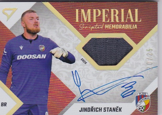 Jindrich Stanek Viktoria Plzen SportZoo FORTUNA:LIGA 2022/23 2. serie Imperial Scripted Memorabilia /25 #IM-JS