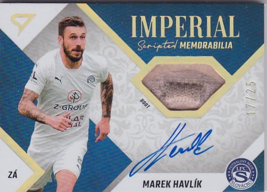 Marek Havlik Slovacko SportZoo FORTUNA:LIGA 2022/23 2. serie Imperial Scripted Memorabilia /25 #IM-HA