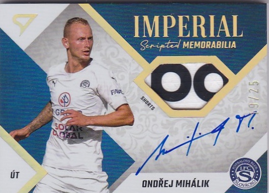 Ondrej Mihalik Slovacko SportZoo FORTUNA:LIGA 2022/23 2. serie Imperial Scripted Memorabilia /25 #IM-OM
