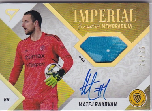 Matej Rakovan Zlin SportZoo FORTUNA:LIGA 2022/23 2. serie Imperial Scripted Memorabilia /25 #IM-RA