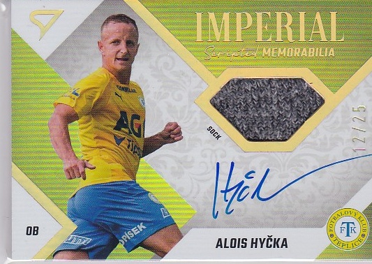 Alois Hycka Teplice SportZoo FORTUNA:LIGA 2022/23 2. serie Imperial Scripted Memorabilia /25 #IM-AH