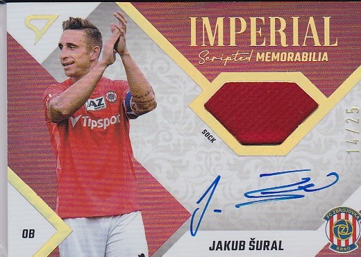 Jakub Sural Brno SportZoo FORTUNA:LIGA 2022/23 2. serie Imperial Scripted Memorabilia /25 #IM-SU