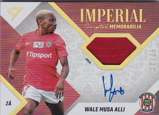 Wale Musa Alli Brno SportZoo FORTUNA:LIGA 2022/23 2. serie Imperial Scripted Memorabilia /25 #IM-WA