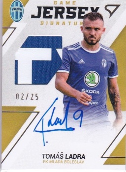 Tomas Ladra Mlada Boleslav SportZoo FORTUNA:LIGA 2022/23 2. serie Game Jersey Auto /25 #GJS-TL