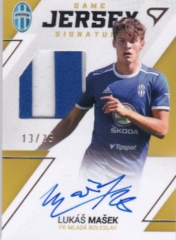 Lukas Masek Mlada Boleslav SportZoo FORTUNA:LIGA 2022/23 2. serie Game Jersey Auto /25 #GJS-LM