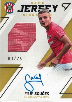 Filip Soucek Brno SportZoo FORTUNA:LIGA 2022/23 2. serie Game Jersey Auto /25 #GJS-FS