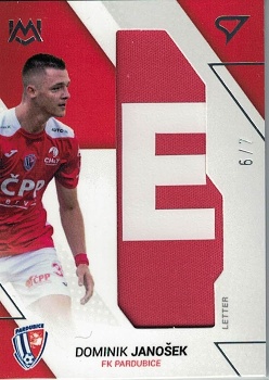 Dominik Janosek Pardubice SportZoo FORTUNA:LIGA 2022/23 2. serie Unique Mark #UM-JA