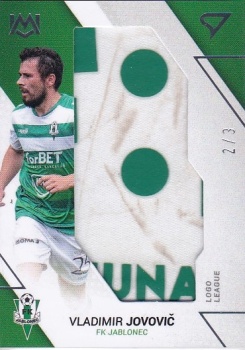 Vladimir Jovovic Jablonec SportZoo FORTUNA:LIGA 2022/23 2. serie Unique Mark #UM-JO