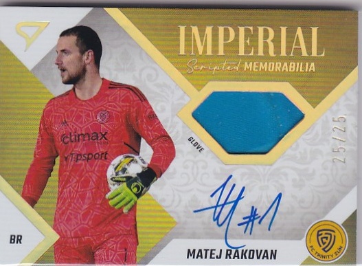 Matej Rakovan Zlin SportZoo FORTUNA:LIGA 2022/23 2. serie Imperial Scripted Memorabilia /25 #IM-RA
