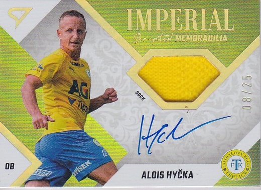 Alois Hycka Teplice SportZoo FORTUNA:LIGA 2022/23 2. serie Imperial Scripted Memorabilia /25 #IM-AH