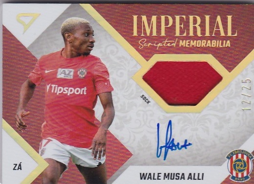 Wale Musa Alli Brno SportZoo FORTUNA:LIGA 2022/23 2. serie Imperial Scripted Memorabilia /25 #IM-WA