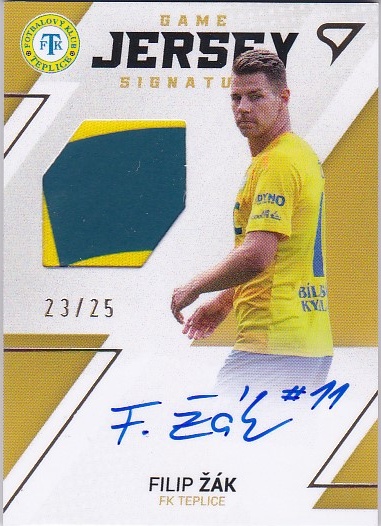Filip Zak Teplice SportZoo FORTUNA:LIGA 2022/23 2. serie Game Jersey Auto /25 #GJS-FZ