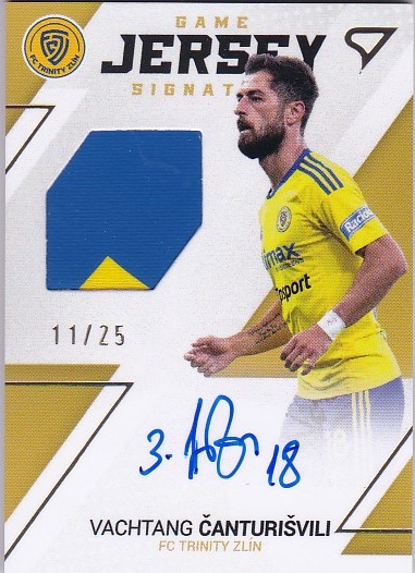Vachtang Canturisvili Zlin SportZoo FORTUNA:LIGA 2022/23 2. serie Game Jersey Auto /25 #GJS-VC
