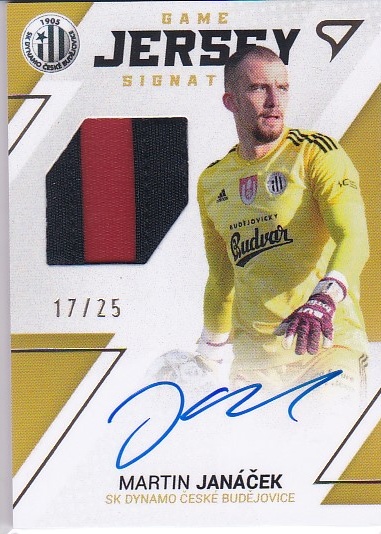 Martin Janacek Ceske Budejovice SportZoo FORTUNA:LIGA 2022/23 2. serie Game Jersey Auto /25 #GJS-MJ