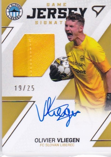 Olivier Vliegen Liberec SportZoo FORTUNA:LIGA 2022/23 2. serie Game Jersey Auto /25 #GJS-OV