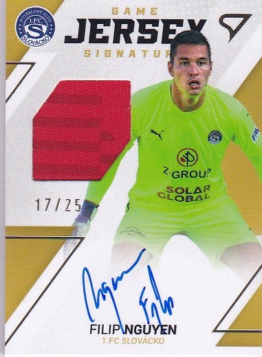 Filip Nguyen Slovacko SportZoo FORTUNA:LIGA 2022/23 2. serie Game Jersey Auto /25 #GJS-FN