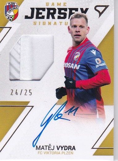 Matej Vydra Viktoria Plzen SportZoo FORTUNA:LIGA 2022/23 2. serie Game Jersey Auto /25 #GJS-MV